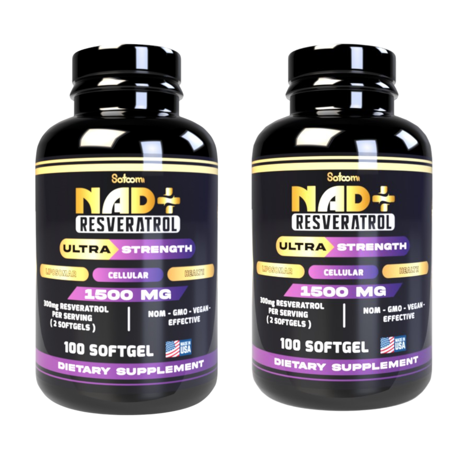 Nad Resveratrol Original Variante 100 capsulas en gel - Imagen 3