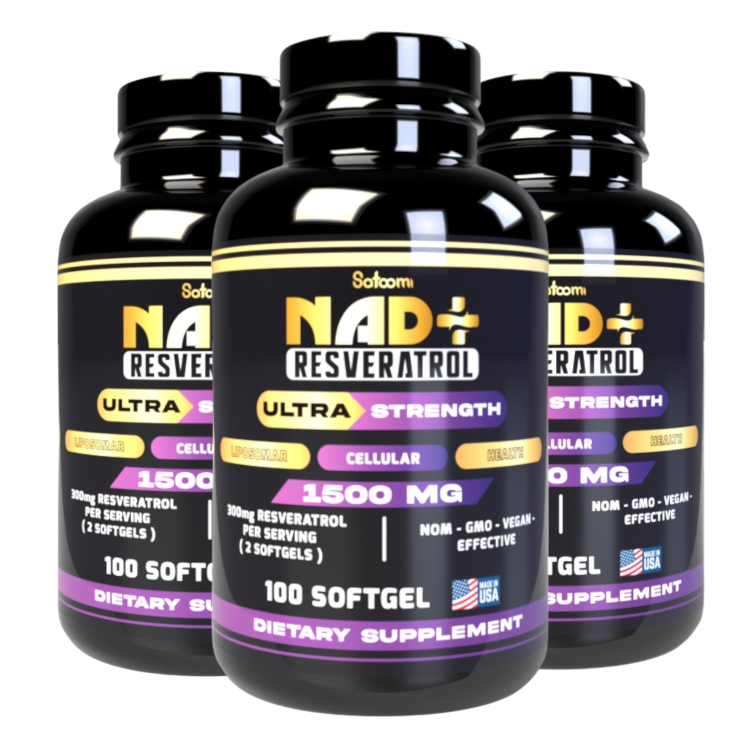 Nad Resveratrol Original Variante 100 capsulas en gel