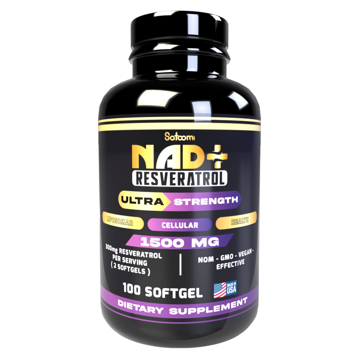 Nad Resveratrol Original Variante 100 capsulas en gel - Imagen 2