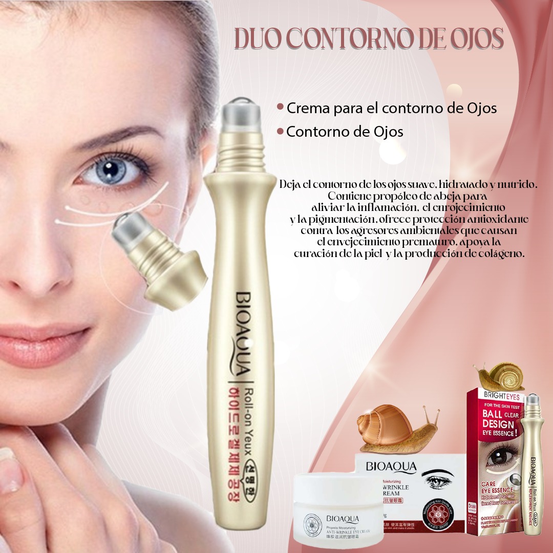 Dúo Contorno De Ojos 20g + Crema con propolis moisturizing 30g