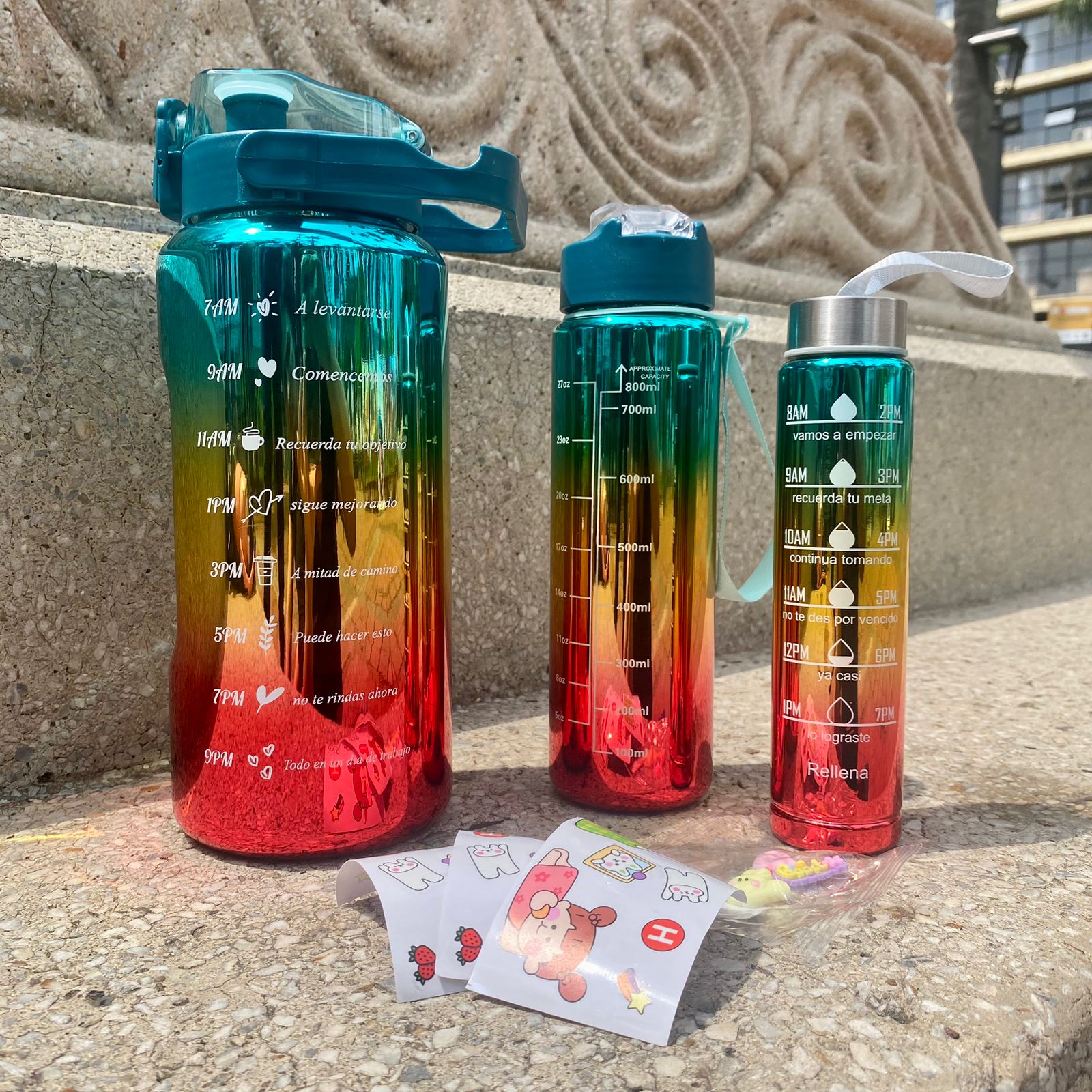 Set X 3 Termos Motivacional Metalizados - Imagen 3