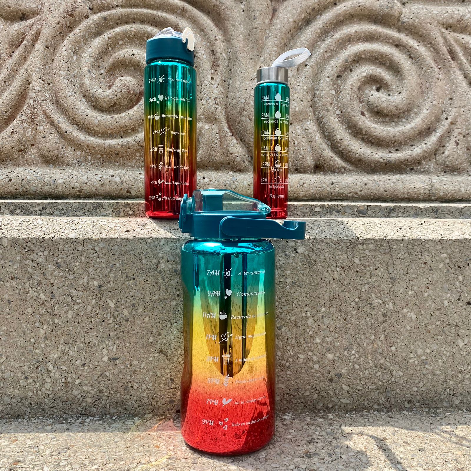 Set X 3 Termos Motivacional Metalizados - Imagen 2