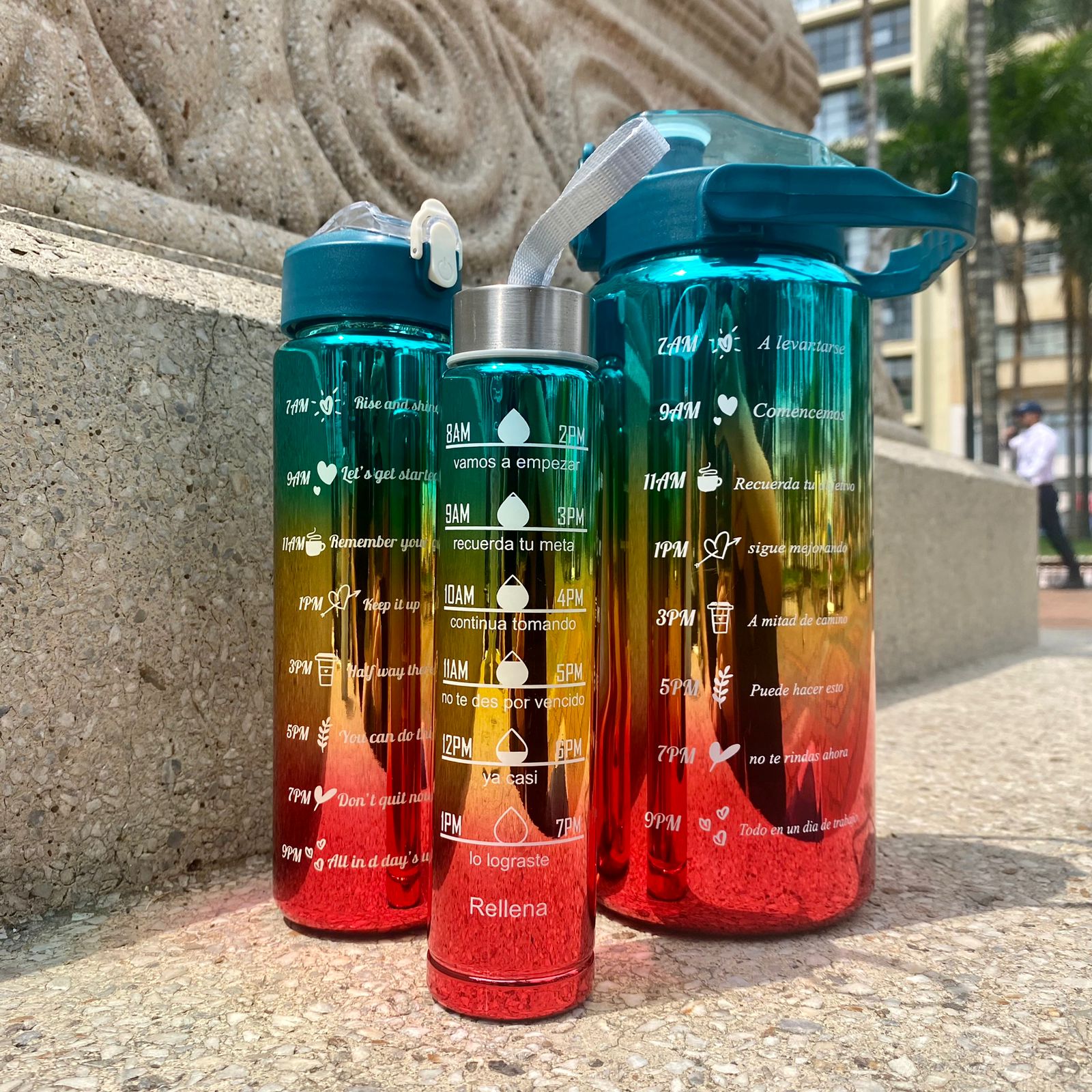 Set X 3 Termos Motivacional Metalizados